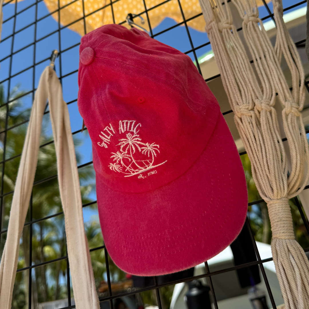 Pink Stonewash Cap