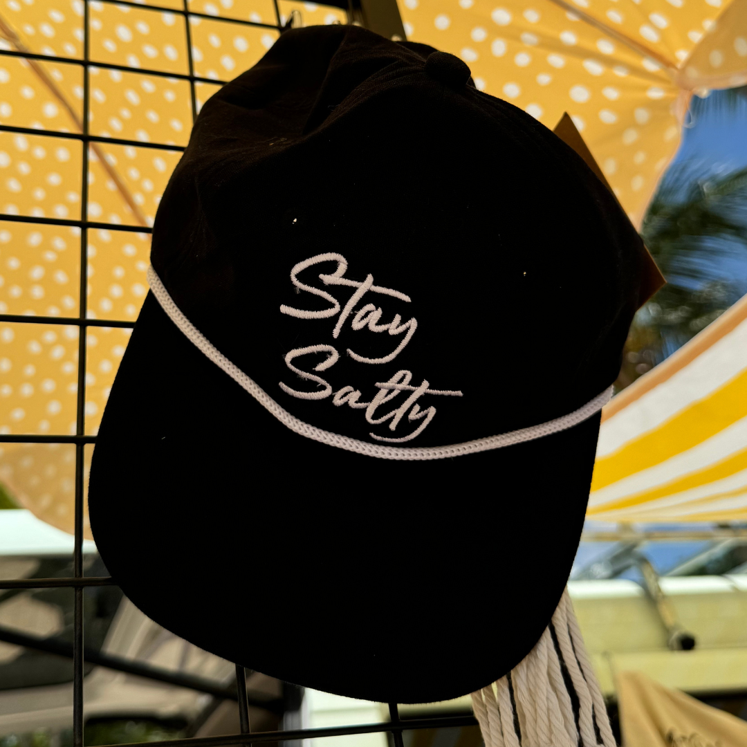 "Stay Salty" Snap Back Flat Cap