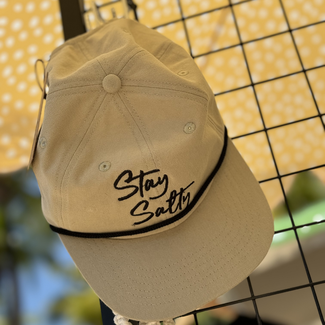 "Stay Salty" Snap Back Flat Cap