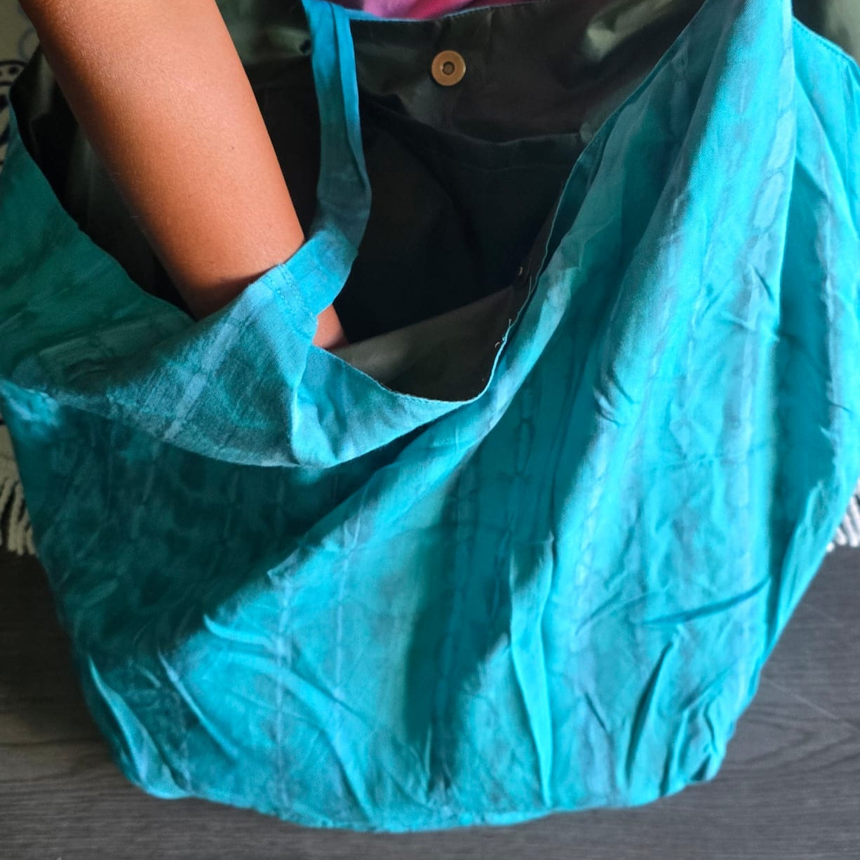 Tie dye side bag
