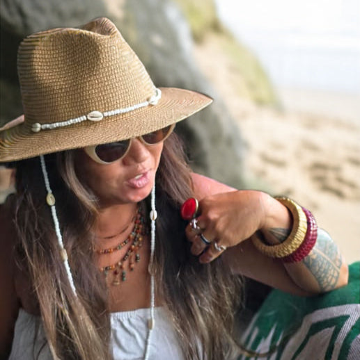 Shell Straw Hats
